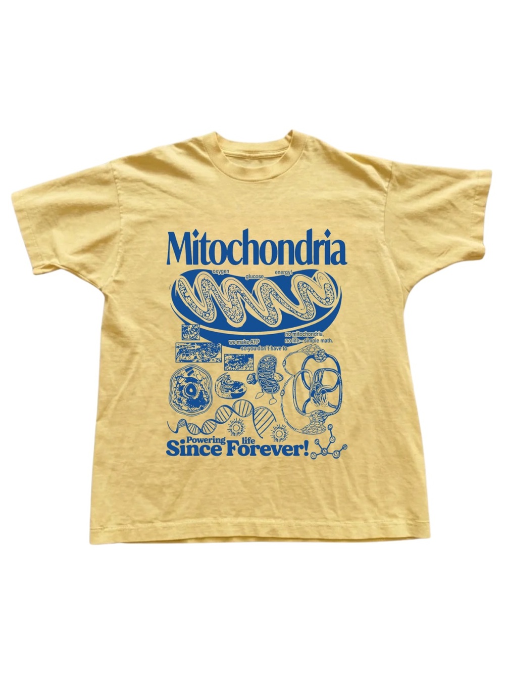 Gildan Mitochondria Graphic Tee - Yellow